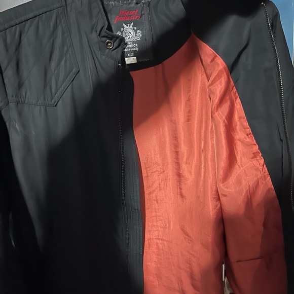 Diesel Black poly Motorcycle Jacket - Picture 3 of 4